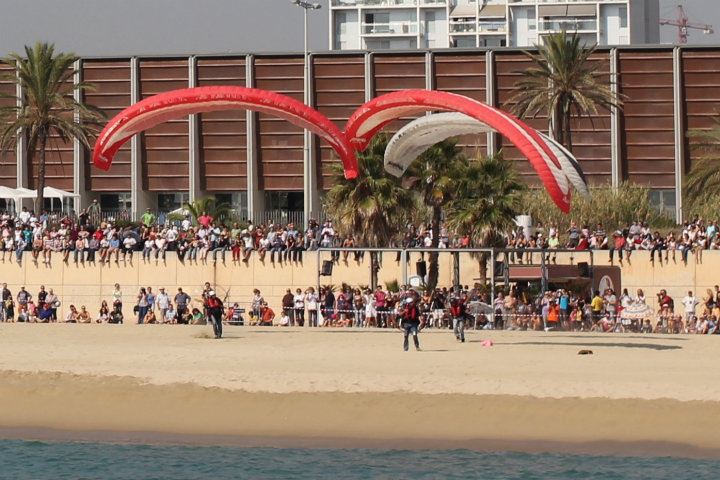 Aterrizaje playa Barcelona