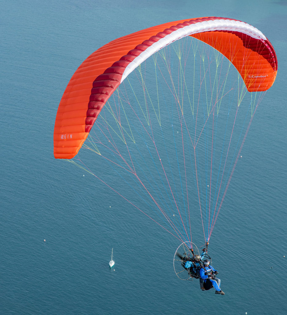 CONDOR 2 la nueva vela de paramotor y trike biplaza de GinGliders