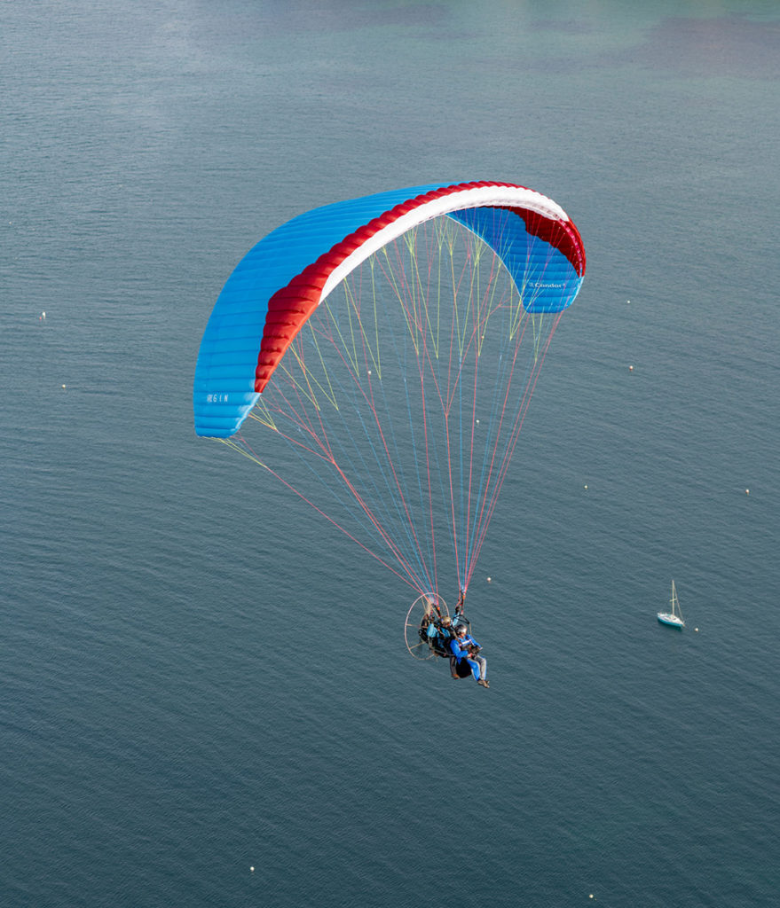 CONDOR 2 la nueva vela de paramotor y trike biplaza de GinGliders.