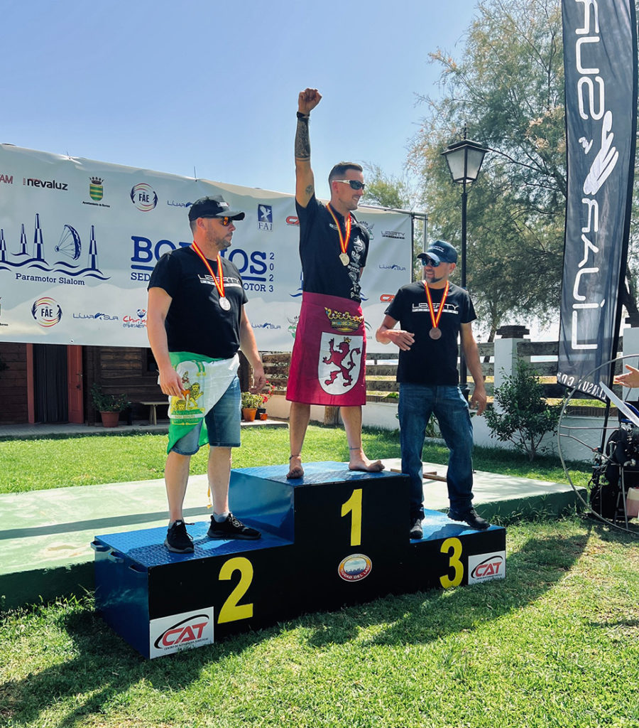 Podium  campeonato españa paramotor slalom 2022 